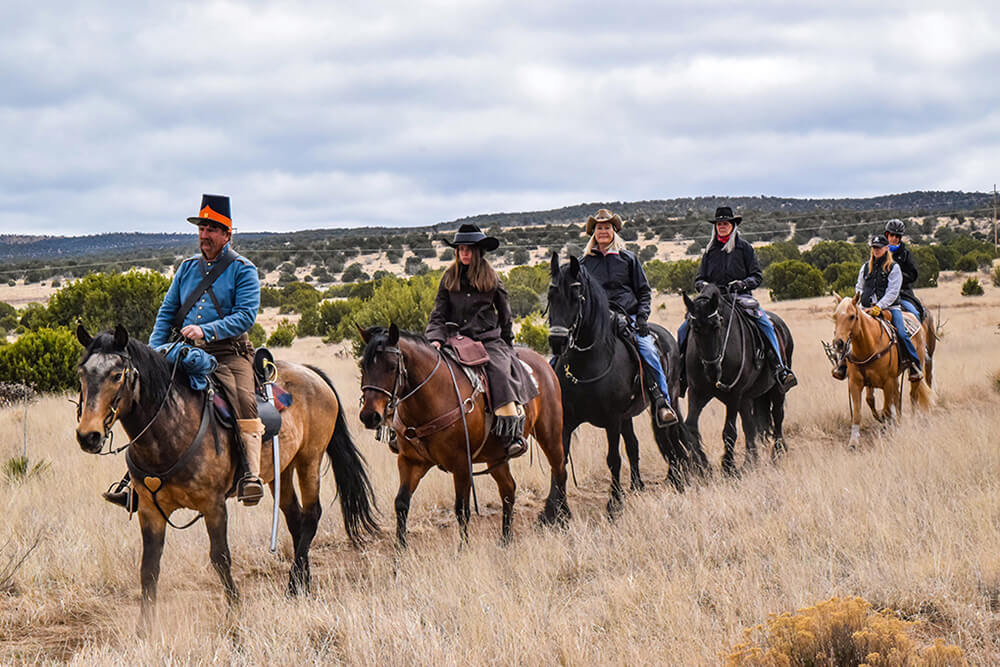 Horseback riders in New Mexico
