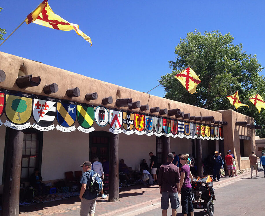 Palace of the Governors in downtown Santa Fe