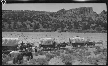 Santa Fe Trail wagons